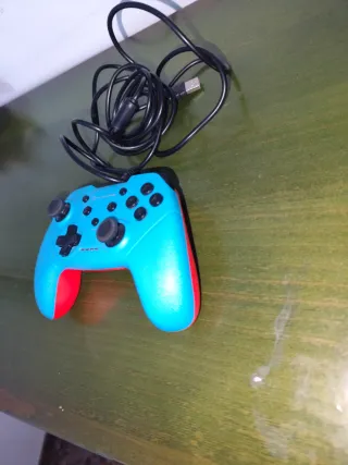 Mando Gaming Cableado Azul/Naranja