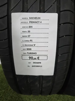 205 55 17 91V MICHELIN PRIMACY 4