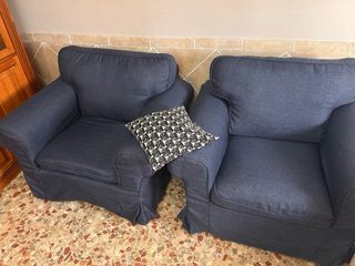 Sillón EKTORP IKEA Azul 2 unidades precio 150 unid