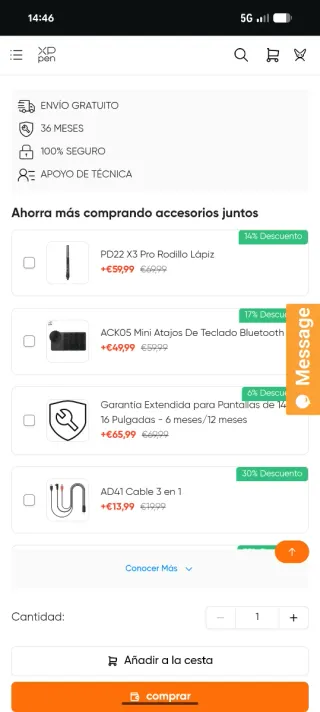 XPEN Artist Pro 16 Gen 2 Tableta Gráfica