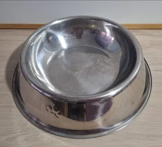 Comedero metálico para mascotas 25cm aproximadamen