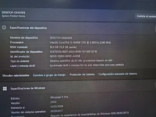 PC Sobremesa i5 10400F 16GB RAM 4GB Gráfica
