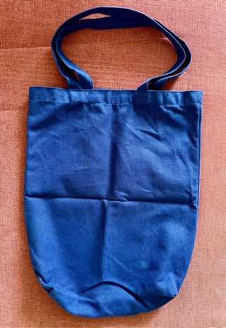 Shopper in cotone color blu