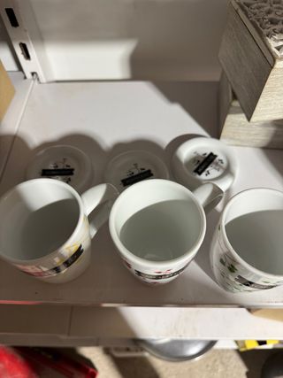 Juego 3 tazas café Montecelio porcelana