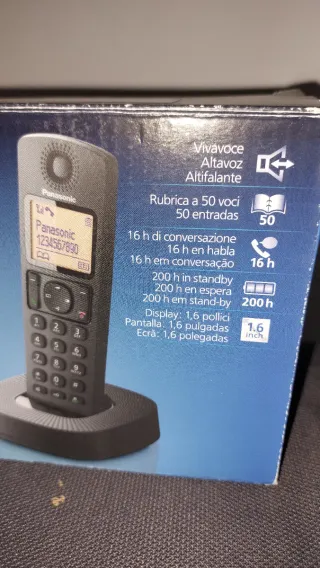 Teléfono Inalámbrico Panasonic KX-TGC310 Negro