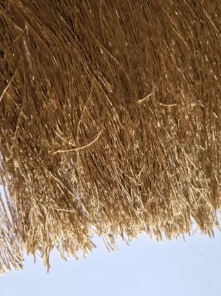 Mantoncillo Flamenca con flecos dorados