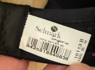 Sujetador Selmark Push Up Negro Talla 100B