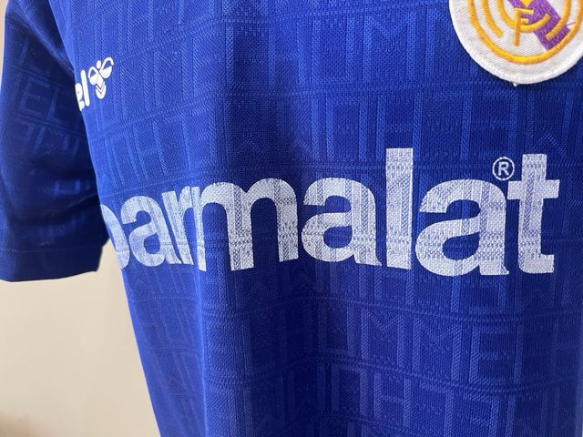 Camiseta Real Madrid 88-89 Talla M Azul. ORIGINAL