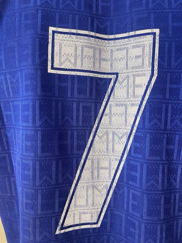 Camiseta Real Madrid 88-89 Talla M Azul. ORIGINAL