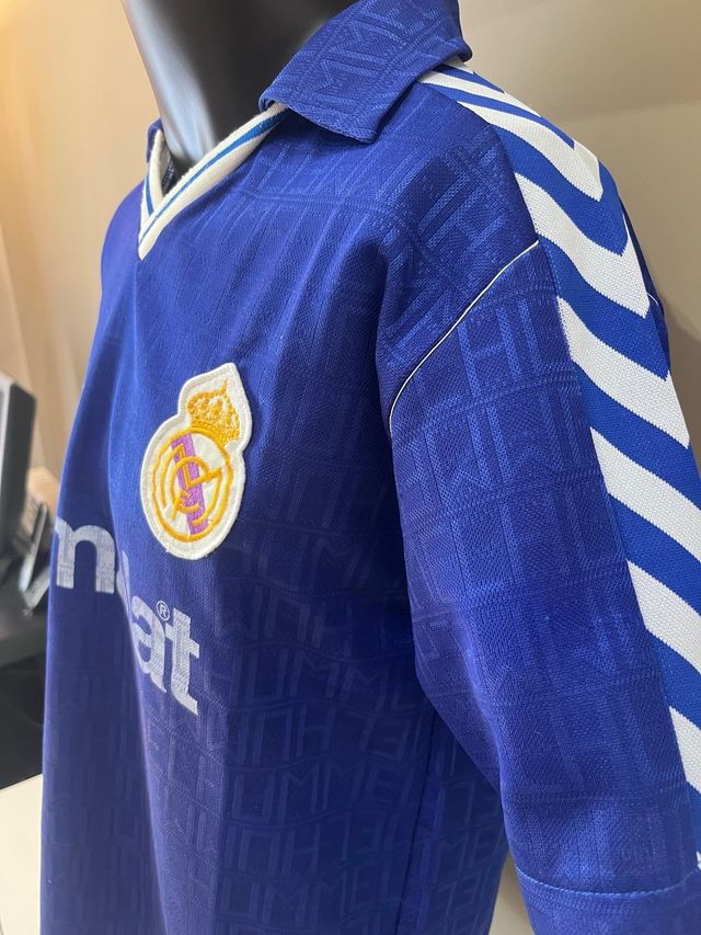 Camiseta Real Madrid 88-89 Talla M Azul. ORIGINAL