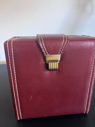 Caja Reloj Longines Piel Roja