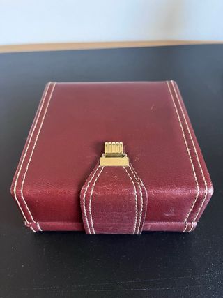 Caja Reloj Longines Piel Roja