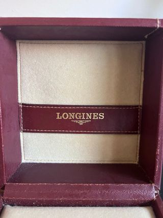 Caja Reloj Longines Piel Roja