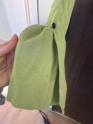 bnb Camisola de malha fina verde macia e delicada