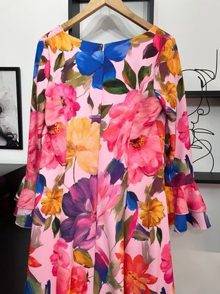 Vestido Flamenca Estampado Flores