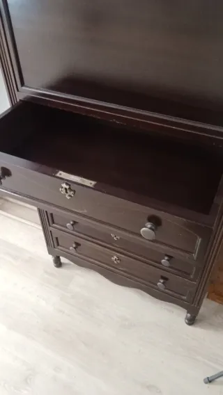 Secreter madera caoba con tapa escritorio abatible