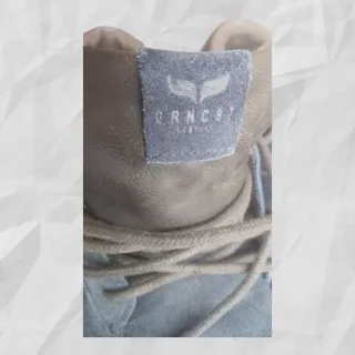 Botines Piel Green Coast Talla 45 Azul