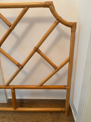 Testiera letto matrimoniale bambù anni '80