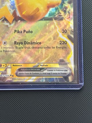 Carta Pokémon Pikachu EX 063/193 🇪🇸