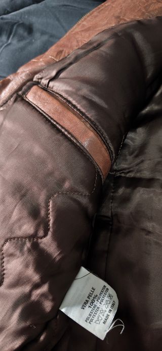 Chaqueta de cuero Vera Pelle Marrón