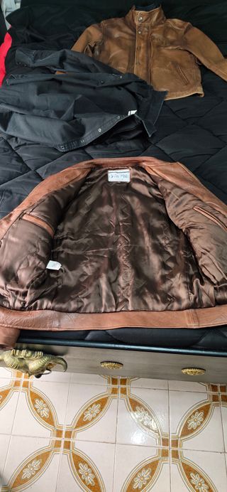 Chaqueta de cuero Vera Pelle Marrón