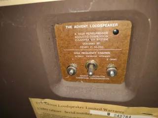 Altavoces Advent Large Speakers