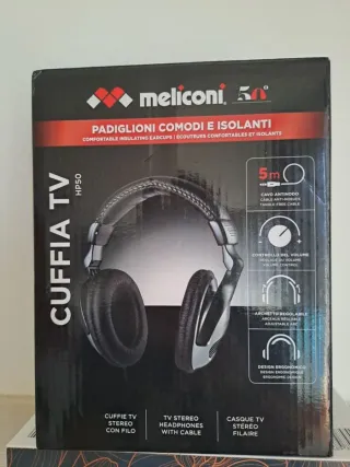 Auriculares Meliconi HP50 TV Cable 5m