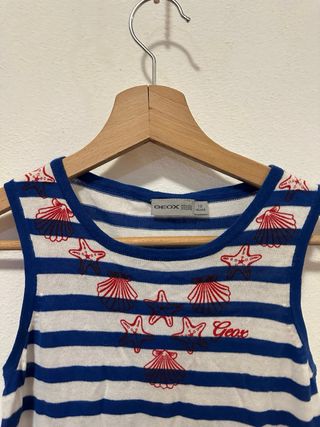 Vestido Geox listrado 10 anos