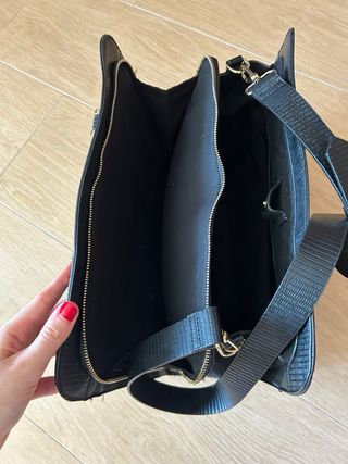 Bolso shopper Parfois negro, para portátil