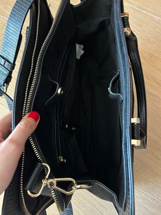 Bolso shopper Parfois negro, para portátil