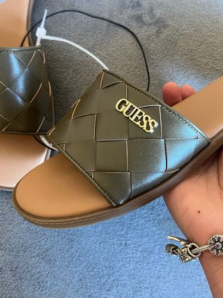 Sandalias Guess Talla 39 Verde Oliva