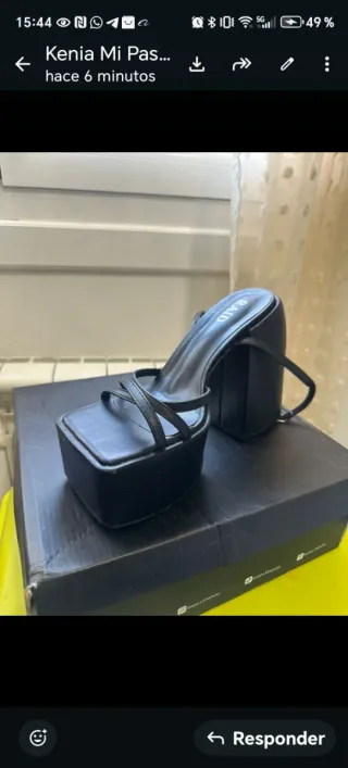 Botas de cuero burdeos talla 37