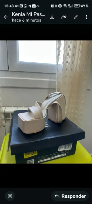 Botas de cuero burdeos talla 37