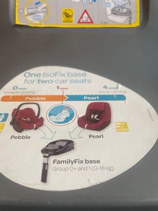 Silla BebéConfort Pearl + Base Isofix Family fix