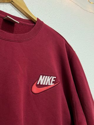 Sudadera Supreme x Nike Burgundy Talla L