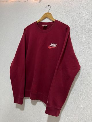 Sudadera Supreme x Nike Burgundy Talla L