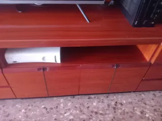 Mueble de salón madera de bubinga