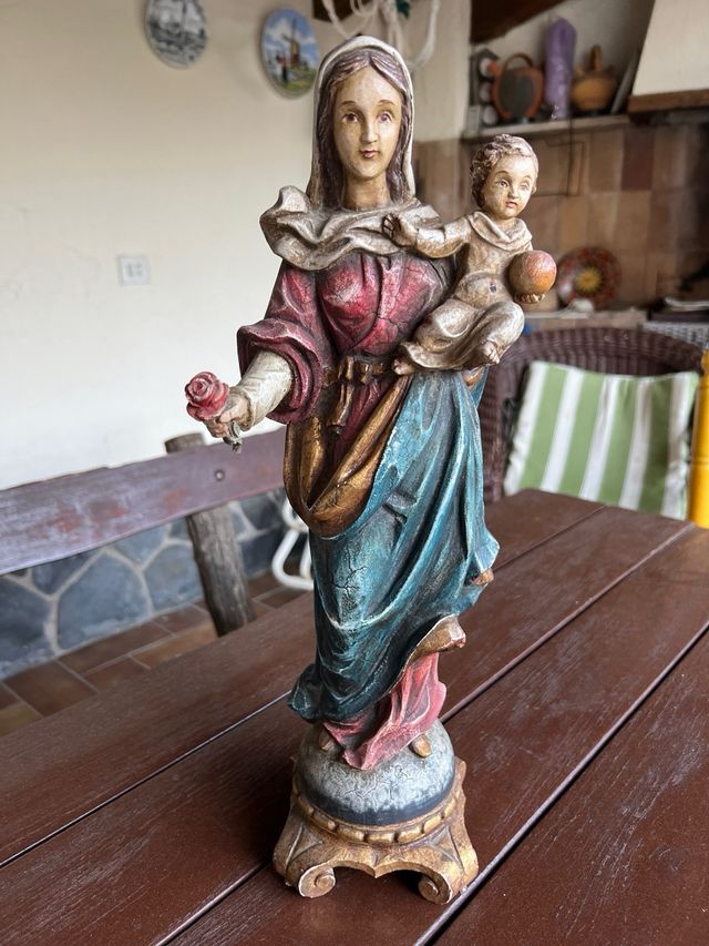 Imagen religiosa Virgen y Niño
