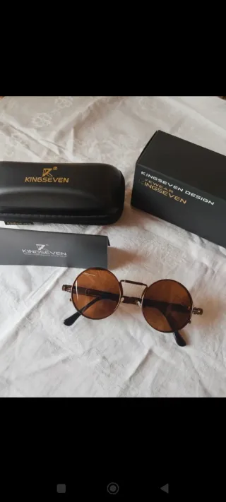 Occhiali da sole Kingseven lenti tonde marroni