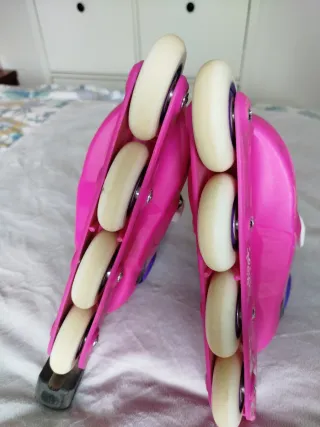 Patines Oxelo Talla 28-30 Rosa/Morado