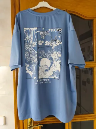 Camiseta Azul Tallas Grandes XXXL