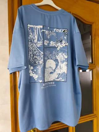 Camiseta Azul Tallas Grandes XXXL