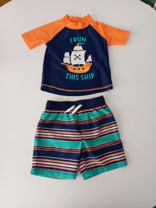 Bañador y camiseta niño T.3
