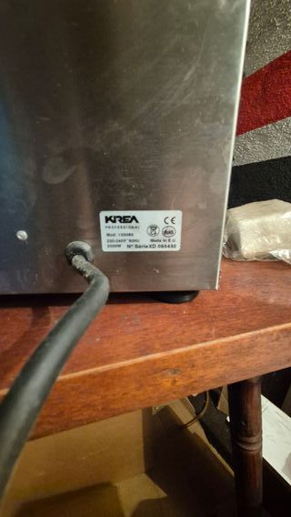 Plancha Eléctrica Profesional Krea 3000W