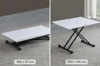 Mesa elevable y extensible 195€.