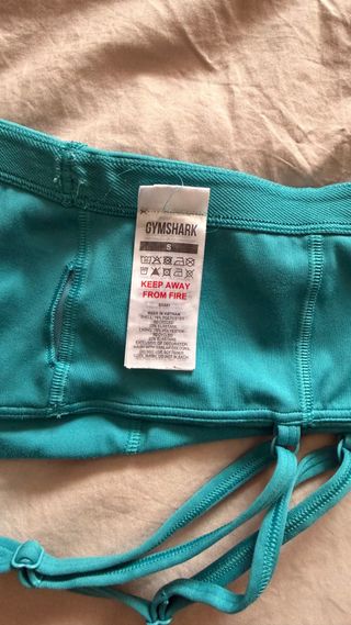 Sujetador deportivo Gymshark Teal talla S