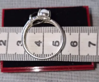 Anillo Christian Lay Blanco y Negro