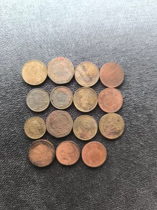 Lote de monedas antiguas variadas