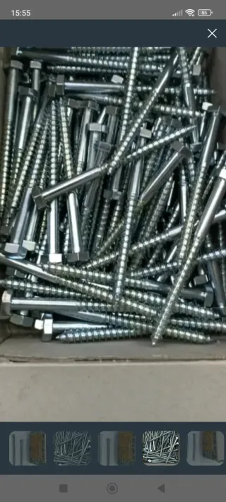 Tornillos Barraquero 7x90 (100 uds)