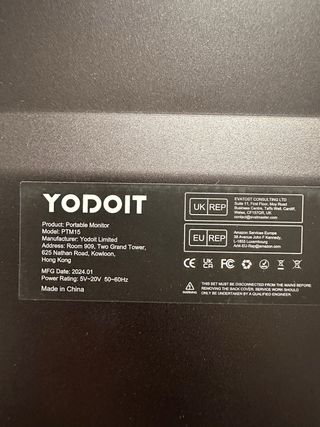 Monitor Portátil Yodoit 15.6 Full HD HDR 675065